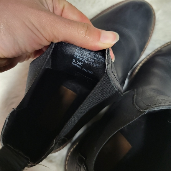 SIZE 6.5 - CASLON MILLER CHELSEA BOOT BLACK Waterproof Nordstrom Chunky … - Picture 8 of 8